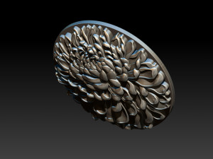 chrysanthemum flower necklace Model do druku 3D