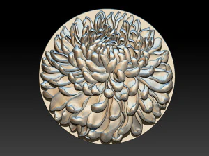 chrysanthemum flower necklace 3D Print Model
