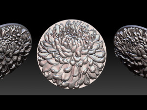 chrysanthemum flower necklace Model do druku 3D