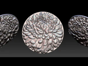chrysanthemum flower necklace 3D Print Model