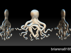octopus pendant 3d print model 3D Print Model