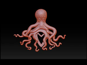 octopus pendant 3d print model 3D Print Model