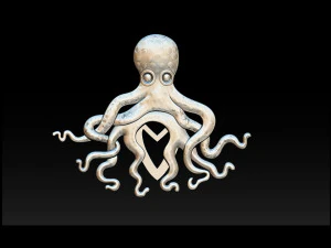 octopus pendant 3d print model 3D Print Model