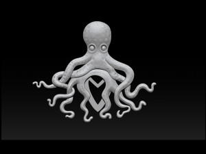 octopus pendant 3d print model 3D 프린트 모델