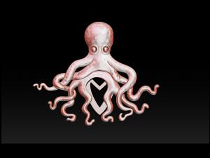 octopus pendant 3d print model 3D 프린트 모델