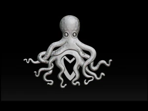 octopus pendant 3d print model 3D Print Model