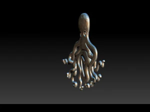 octopus pendant 3d print model 3D Print Model