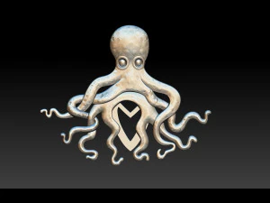 octopus pendant 3d print model 3D Print Model