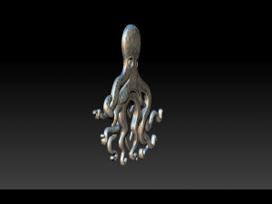 octopus pendant 3d print model 3D 프린트 모델