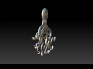 octopus pendant 3d print model 3D Print Model