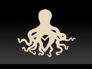 octopus pendant 3d print model 3D Print Model