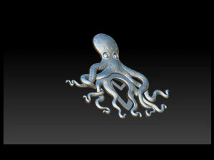 octopus pendant 3d print model 3D Print Model