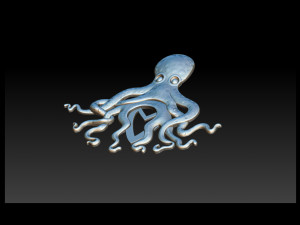 octopus pendant 3d print model 3D 프린트 모델
