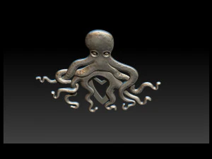 octopus pendant 3d print model 3D Print Model