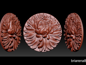 chrysanthemum flower necklace 3D Print Model