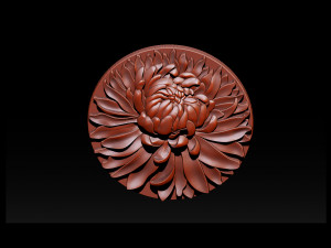 chrysanthemum flower necklace 3D Print Model