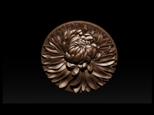 chrysanthemum flower necklace 3D Print Model