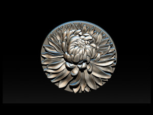 chrysanthemum flower necklace 3D Print Model