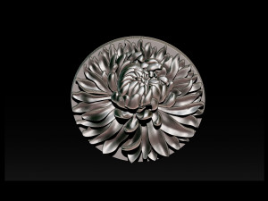 chrysanthemum flower necklace 3D Print Model