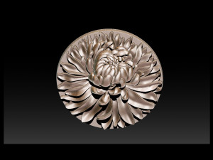 chrysanthemum flower necklace 3D Print Model