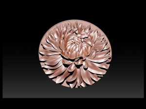chrysanthemum flower necklace 3D Print Model