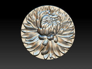 chrysanthemum flower necklace 3D Print Model