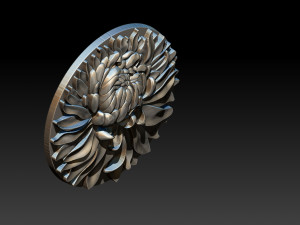 chrysanthemum flower necklace 3D Print Model