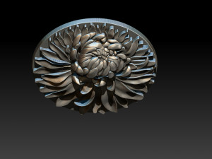 chrysanthemum flower necklace 3D Print Model