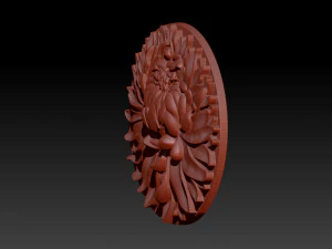 chrysanthemum flower necklace 3D Print Model