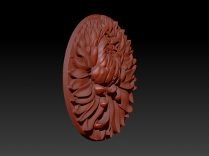 chrysanthemum flower necklace 3D Print Model