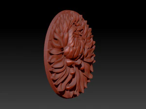 chrysanthemum flower necklace 3D Print Model
