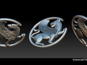 winged lion for cnc and 3d printer 3D Print Model