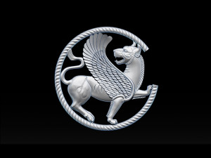 winged lion for cnc and 3d printer 3D Print Model