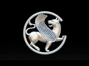 winged lion for cnc and 3d printer 3D Print Model