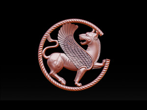 winged lion for cnc and 3d printer 3D Print Model