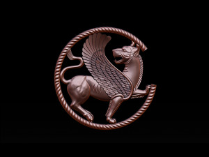 winged lion for cnc and 3d printer 3D Print Model