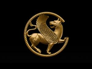 winged lion for cnc and 3d printer 3D Print Model