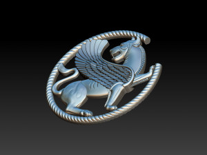 winged lion for cnc and 3d printer 3D Print Model