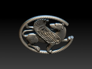 winged lion for cnc and 3d printer 3D Print Model