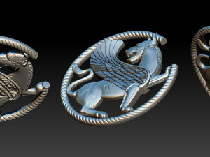 winged lion for cnc and 3d printer 3D Print Model