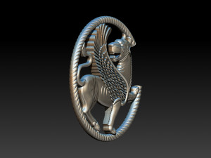 winged lion for cnc and 3d printer 3D Print Model