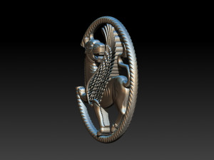 winged lion for cnc and 3d printer 3D Print Model