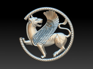 winged lion for cnc and 3d printer 3D Print Model