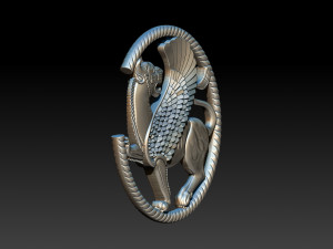 winged lion for cnc and 3d printer 3D Print Model