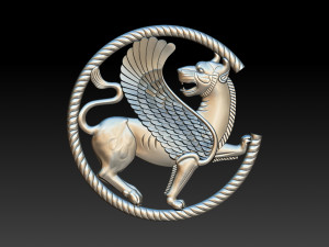 winged lion for cnc and 3d printer 3D Print Model