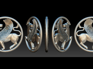 winged lion for cnc and 3d printer 3D Print Model