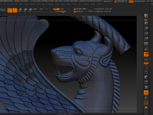 winged lion for cnc and 3d printer 3D Print Model