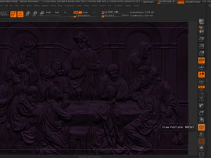 Cnc 3d relief model stl for router 3 axis - the last supper 3D Print Model