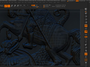 saint george killing dragon 3d stl model for cnc router engraver relief 3D Print Model