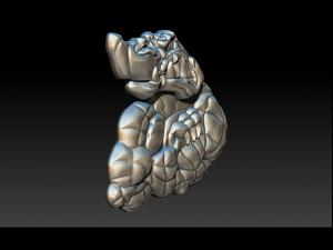 pendant little crocodile - gators 3d relief 3D Принт Модель